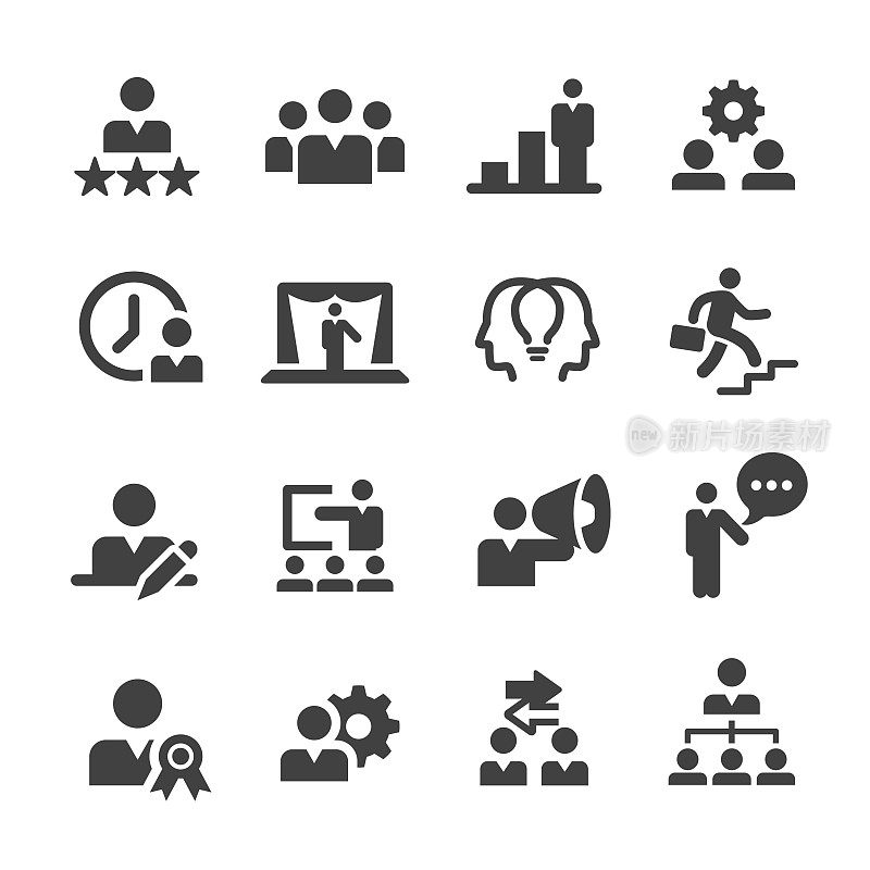 Management Icons Set - Acme Series
